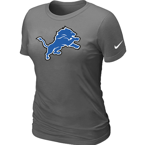 Detroit Lions D.Grey Women's Logo T-Shirt,We sell and wholesale Detroit Lions D.Grey Women's Logo T-Shirt on line form chian!