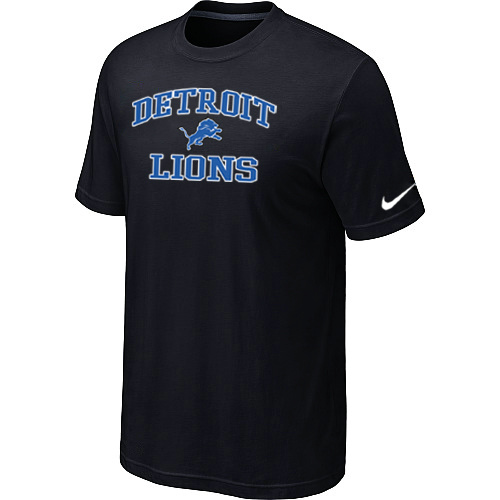 Detroit Lions Heart & Soul Black T-Shirt,We sell and wholesale Detroit Lions Heart & Soul Black T-Shirt on line form chian!