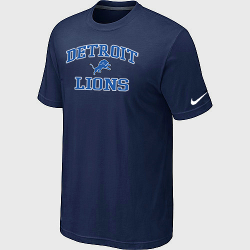 Detroit Lions Heart & Soul D.Blue T-Shirt,We sell and wholesale Detroit Lions Heart & Soul D.Blue T-Shirt on line form chian!