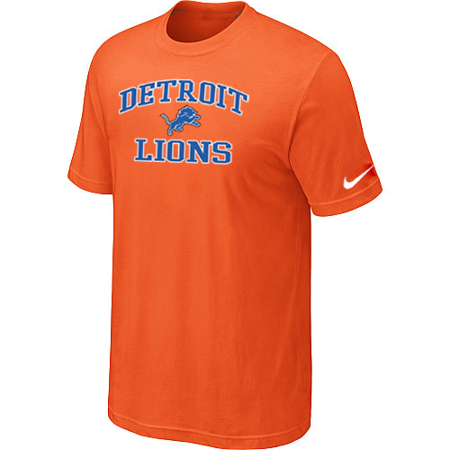 Detroit Lions Heart & Soul Orange T-Shirt,We sell and wholesale Detroit Lions Heart & Soul Orange T-Shirt on line form chian!