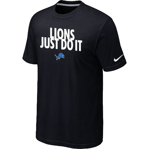 Detroit Lions Just Do It Black T-Shirt,We sell and wholesale Detroit Lions Just Do It Black T-Shirt on line form chian!