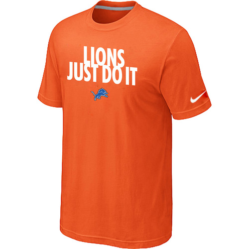 Detroit Lions Just Do It Orange T-Shirt,We sell and wholesale Detroit Lions Just Do It Orange T-Shirt on line form chian!