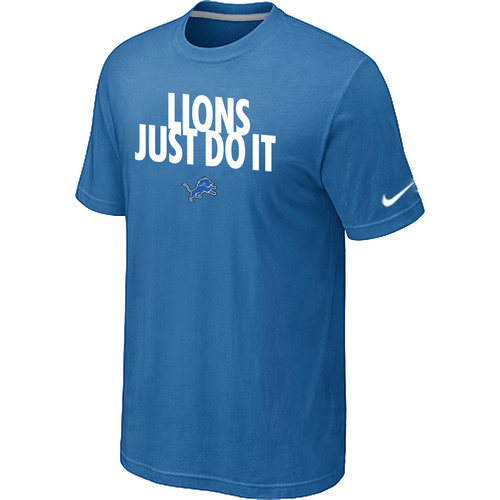Detroit Lions Just Do It light Blue T-Shirt,We sell and wholesale Detroit Lions Just Do It light Blue T-Shirt on line form chian!