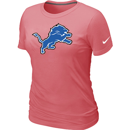 Detroit Lions Pink Women's Logo T-Shirt,We sell and wholesale Detroit Lions Pink Women's Logo T-Shirt on line form chian!