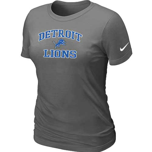 Detroit Lions Women's Heart & Soul D.Grey T-Shirt,We sell and wholesale Detroit Lions Women's Heart & Soul D.Grey T-Shirt on line form chian!
