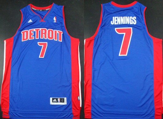 Detroit Pistons #7 Brandon Jennings Revolution 30 Swingman Blue Jerseys,We sell and wholesale Detroit Pistons #7 Brandon Jennings Revolution 30 Swingman Blue Jerseys on line form chian!