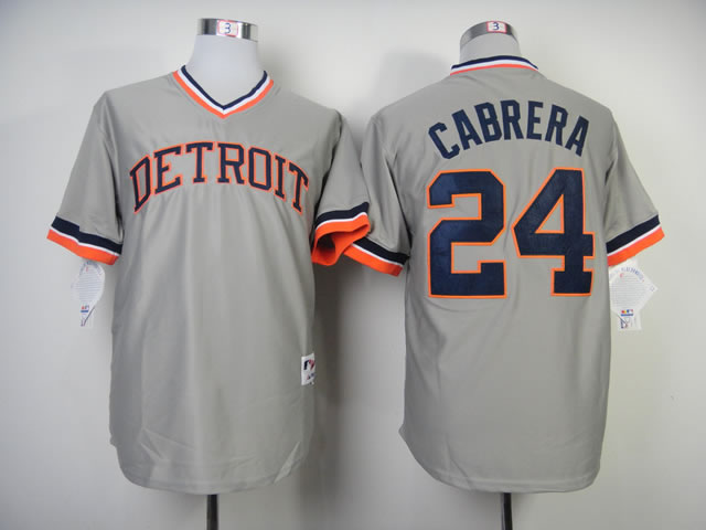 Detroit Tigers #24 Miguel Cabrera Gray 1984 Throwback Jerseys,We sell and wholesale Detroit Tigers #24 Miguel Cabrera Gray 1984 Throwback Jerseys on line form chian!