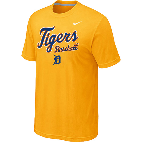 Detroit Tigers 2014 Home Practice T-Shirt - Yellow,We sell and wholesale Detroit Tigers 2014 Home Practice T-Shirt - Yellow on line form chian!