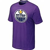 Edmonton Oilers Big & Tall Logo Purple T-Shirt,baseball caps,new era cap wholesale,wholesale hats