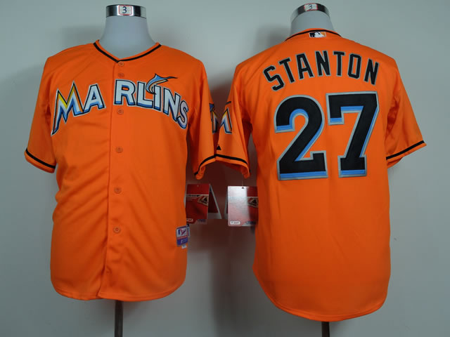 Florida Marlins #27 Mike Stanton Orange Jerseys,We sell and wholesale Florida Marlins #27 Mike Stanton Orange Jerseys on line form chian!