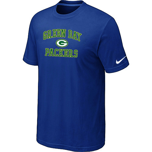 Green Bay Packers Heart & Soul Blue T-Shirt,We sell and wholesale Green Bay Packers Heart & Soul Blue T-Shirt on line form chian!