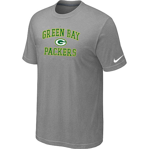 Green Bay Packers Heart & Soul Light grey T-Shirt,We sell and wholesale Green Bay Packers Heart & Soul Light grey T-Shirt on line form chian!
