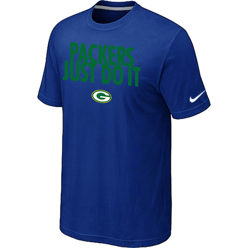 Green Bay Packers Just Do It Blue T-Shirt,We sell and wholesale Green Bay Packers Just Do It Blue T-Shirt on line form chian!