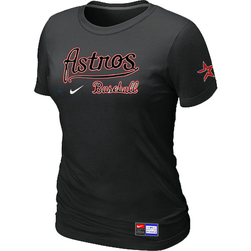 Houston Astros Black Nike Women's Short Sleeve Practice T-Shirt,We sell and wholesale Houston Astros Black Nike Women's Short Sleeve Practice T-Shirt on line form chian!