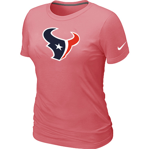 Houston Texans Pink Women's Logo T-Shirt,We sell and wholesale Houston Texans Pink Women's Logo T-Shirt on line form chian!