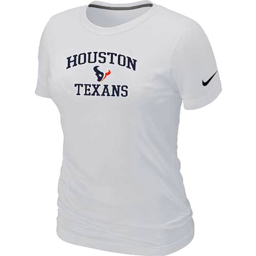 Houston Texans Women's Heart & Soul White T-Shirt,We sell and wholesale Houston Texans Women's Heart & Soul White T-Shirt on line form chian!