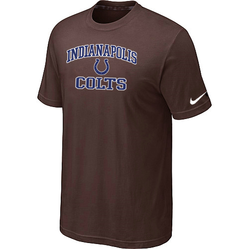 Indianapolis Colts Heart & Soul Brown T-Shirt,We sell and wholesale Indianapolis Colts Heart & Soul Brown T-Shirt on line form chian!