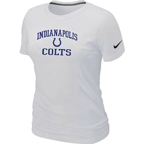 Indianapolis Colts Women's Heart & Soul White T-Shirt,We sell and wholesale Indianapolis Colts Women's Heart & Soul White T-Shirt on line form chian!