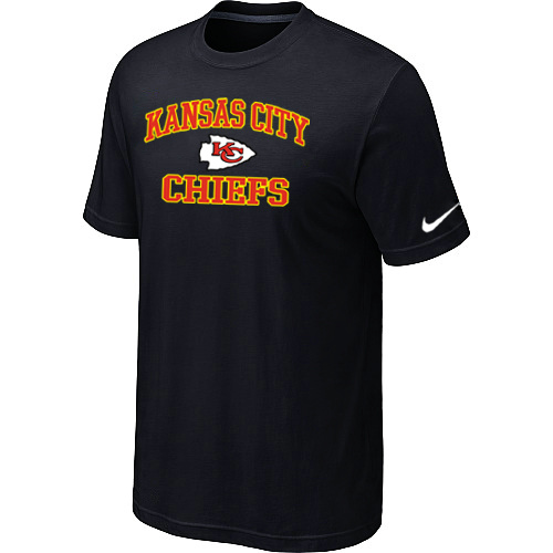 Kansas City Chiefs Heart & Soul Black T-Shirt,We sell and wholesale Kansas City Chiefs Heart & Soul Black T-Shirt on line form chian!