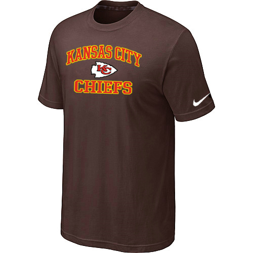 Kansas City Chiefs Heart & Soul Brown T-Shirt,We sell and wholesale Kansas City Chiefs Heart & Soul Brown T-Shirt on line form chian!