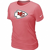 Kansas City Chiefs Pink Women's Logo T-Shirt,baseball caps,new era cap wholesale,wholesale hats