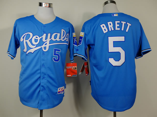 Kansas City Royals #5 Brett Throwback Light Blue Jerseys,We sell and wholesale Kansas City Royals #5 Brett Throwback Light Blue Jerseys on line form chian!
