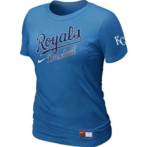 Kansas City Royals L.blue Nike Women's Short Sleeve Practice T-Shirt,We sell and wholesale Kansas City Royals L.blue Nike Women's Short Sleeve Practice T-Shirt on line form chian!