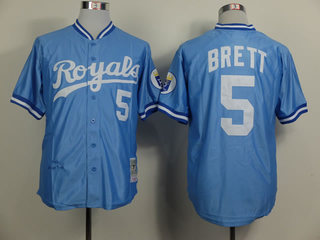 Kansas Royals #5 Brett Throwback 1985 Blue Jerseys,We sell and wholesale Kansas Royals #5 Brett Throwback 1985 Blue Jerseys on line form chian!