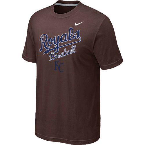 Kansas Royals 2014 Home Practice T-Shirt - Brown,We sell and wholesale Kansas Royals 2014 Home Practice T-Shirt - Brown on line form chian!
