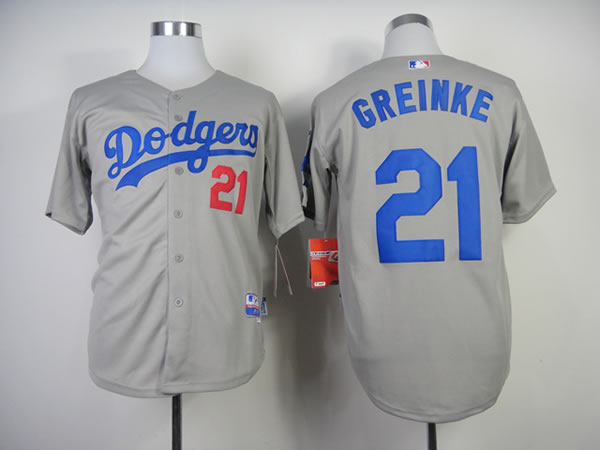 Los Angeles Dodgers #21 Zack Greinke 2014 Grey Jerseys,We sell and wholesale Los Angeles Dodgers #21 Zack Greinke 2014 Grey Jerseys on line form chian!