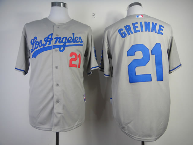 Los Angeles Dodgers #21 Zack Greinke Gray Jerseys,We sell and wholesale Los Angeles Dodgers #21 Zack Greinke Gray Jerseys on line form chian!