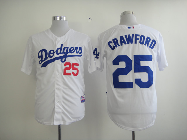Los Angeles Dodgers #25 Carl Crawford White Jerseys,We sell and wholesale Los Angeles Dodgers #25 Carl Crawford White Jerseys on line form chian!