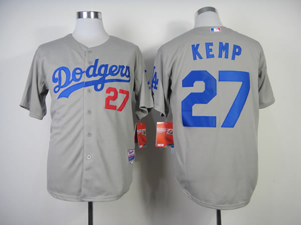 Los Angeles Dodgers #27 Matt Kemp 2014 Grey Jerseys,We sell and wholesale Los Angeles Dodgers #27 Matt Kemp 2014 Grey Jerseys on line form chian!