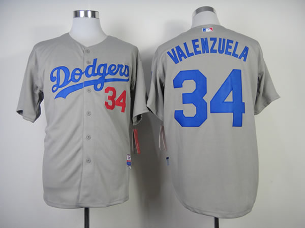 Los Angeles Dodgers #34 Fernando Valenzuela 2014 Grey Jerseys,We sell and wholesale Los Angeles Dodgers #34 Fernando Valenzuela 2014 Grey Jerseys on line form chian!