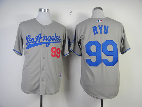 Los Angeles Dodgers #99 Hyun-Jin Ryu Gray Jerseys,We sell and wholesale Los Angeles Dodgers #99 Hyun-Jin Ryu Gray Jerseys on line form chian!