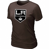Los Angeles Kings Big & Tall Women's Logo Brown T-Shirt,baseball caps,new era cap wholesale,wholesale hats