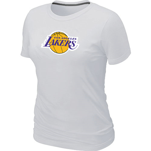 Los Angeles Lakers Big & Tall Primary Logo White Women's T-Shirt,We sell and wholesale Los Angeles Lakers Big & Tall Primary Logo White Women's T-Shirt on line form chian!