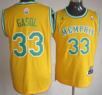 Memphis Grizzlies #33 Marc Gasol ABA Hardwood Classic Swingman Yellow Jerseys,We sell and wholesale Memphis Grizzlies #33 Marc Gasol ABA Hardwood Classic Swingman Yellow Jerseys on line form chian!