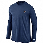 Men Nike Atlanta Falcons Heart & Soul Long Sleeve T-Shirt D.Blue