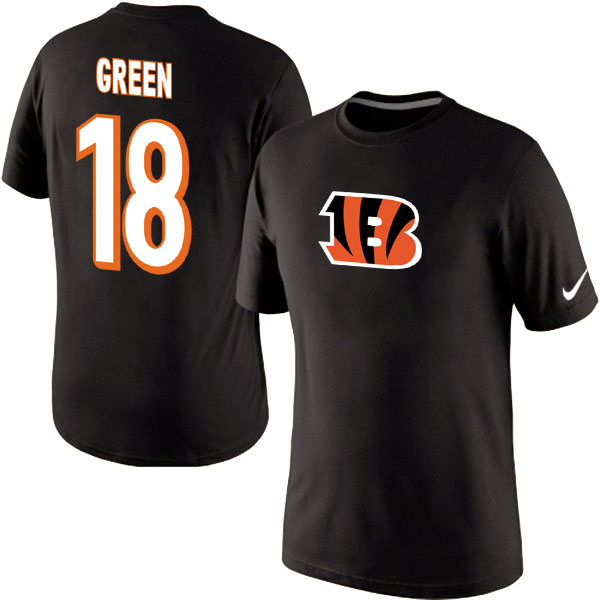 Men Nike Cincinnati Bengals 18 A.J. Green Name x26 Number T-Shirt Black,We sell and wholesale Men Nike Cincinnati Bengals 18 A.J. Green Name x26 Number T-Shirt Black on line form chian!