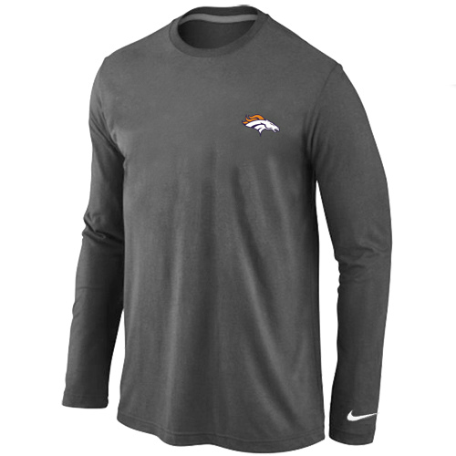 Men Nike Denver Broncos Logo Long Sleeve T-Shirt D.Gray,We sell and wholesale Men Nike Denver Broncos Logo Long Sleeve T-Shirt D.Gray on line form chian!