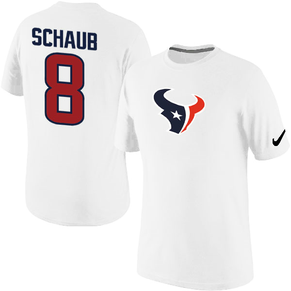 Men Nike Houston Texans 8 Matt Schaub Name x26 Number T-Shirt White,We sell and wholesale Men Nike Houston Texans 8 Matt Schaub Name x26 Number T-Shirt White on line form chian!
