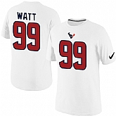 Men Nike Houston Texans 99 JJ Watt Player Pride Name x26 Number T-Shirt White,baseball caps,new era cap wholesale,wholesale hats