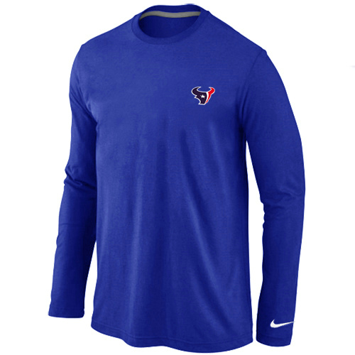 Men Nike Houston Texans Sideline Legend Authentic Logo Long Sleeve T-Shirt Blue,We sell and wholesale Men Nike Houston Texans Sideline Legend Authentic Logo Long Sleeve T-Shirt Blue on line form chian!
