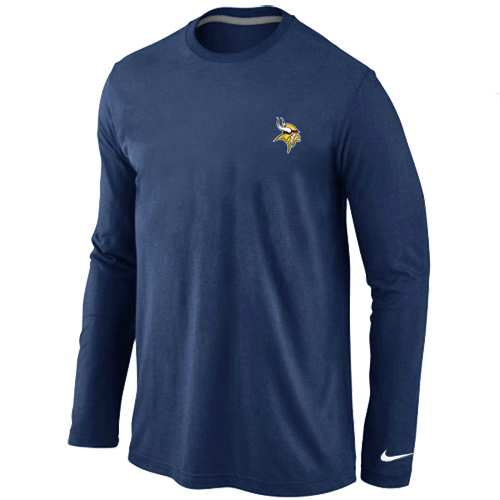Men Nike Minnesota Vikings Logo Long Sleeve T-Shirt D.Blue,We sell and wholesale Men Nike Minnesota Vikings Logo Long Sleeve T-Shirt D.Blue on line form chian!