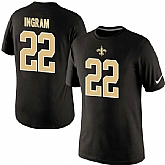 Men Nike New Orleans Saints 22 Mark Ingram Pride Name x26 Number T-Shirt,baseball caps,new era cap wholesale,wholesale hats