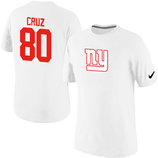 Men Nike New York Giants 80 Victor Cruz Name x26 Number T-Shirt White,We sell and wholesale Men Nike New York Giants 80 Victor Cruz Name x26 Number T-Shirt White on line form chian!