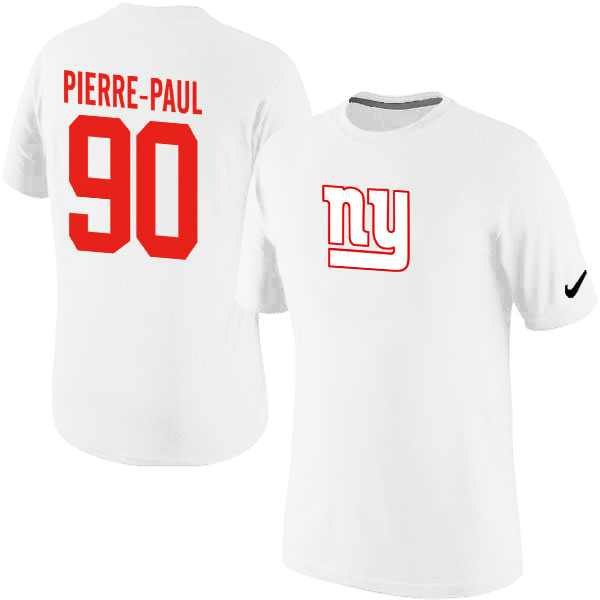Men Nike New York Giants 90 Jason Pierre-Paul Name x26 Number T-Shirt White,We sell and wholesale Men Nike New York Giants 90 Jason Pierre-Paul Name x26 Number T-Shirt White on line form chian!