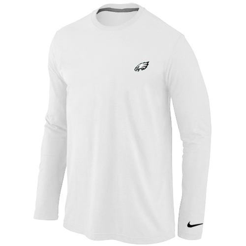 Men Nike Philadelphia Eagles Logo Long Sleeve T-Shirt White,We sell and wholesale Men Nike Philadelphia Eagles Logo Long Sleeve T-Shirt White on line form chian!