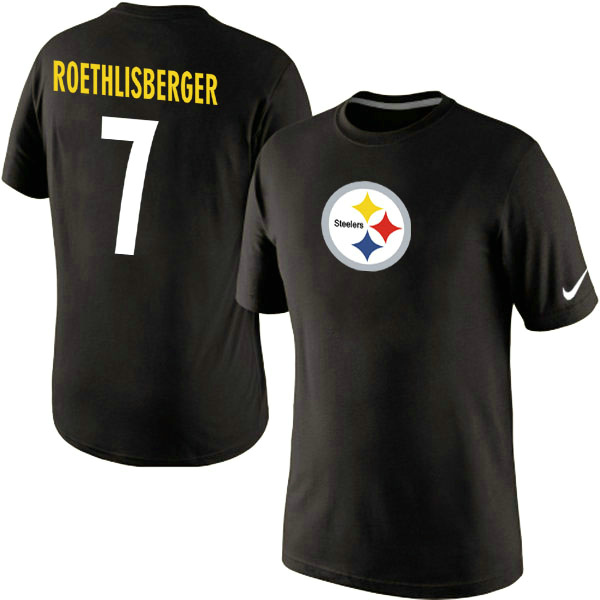 Men Nike Pittsburgh Steelers 7 Ben Roethlisberger Name x26 Number T-Shirt Black,We sell and wholesale Men Nike Pittsburgh Steelers 7 Ben Roethlisberger Name x26 Number T-Shirt Black on line form chian!